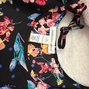 Ambiance Black Floral Crop Top